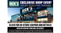 Dick's Sporting Goods Weekend April 14-17
